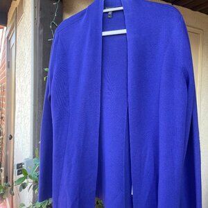 Eileen Fisher blue wool sweater